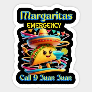 Sizzling Fiesta: Margaritas Emergency Sticker